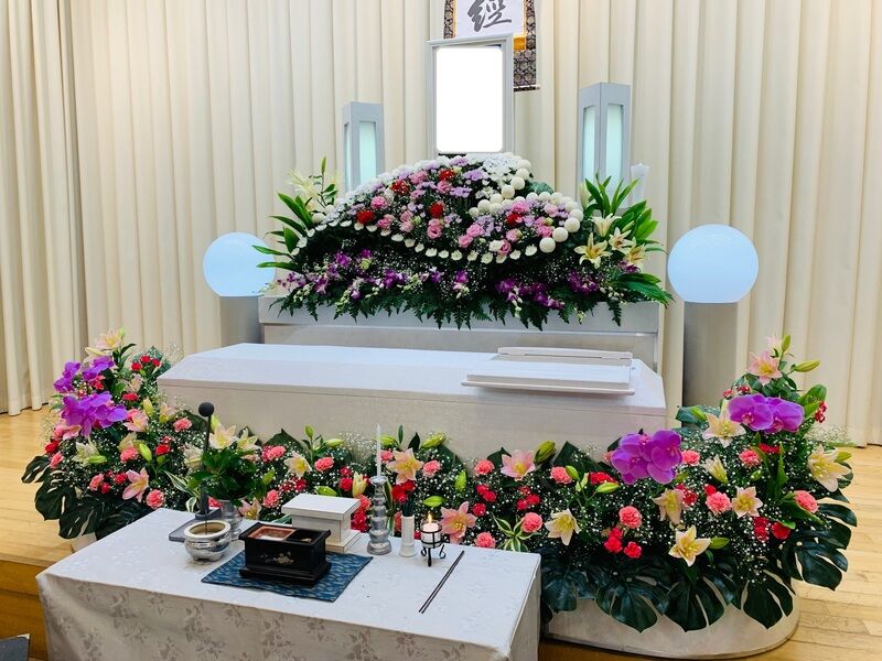葬儀事例: 1日葬事例　親族5名　堺市立斎場での葬儀実例