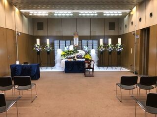 北斎場中式場での一日葬、式場は2日間利用しお近くで過ごすお葬儀