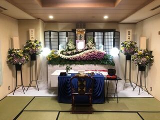 北斎場小式場での家族葬、北斎場限定一日葬プランにお通夜スタッフを追加で