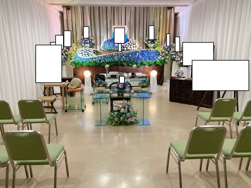 葬儀事例: 町屋斎場　２０名　家族葬　思い出コーナー
