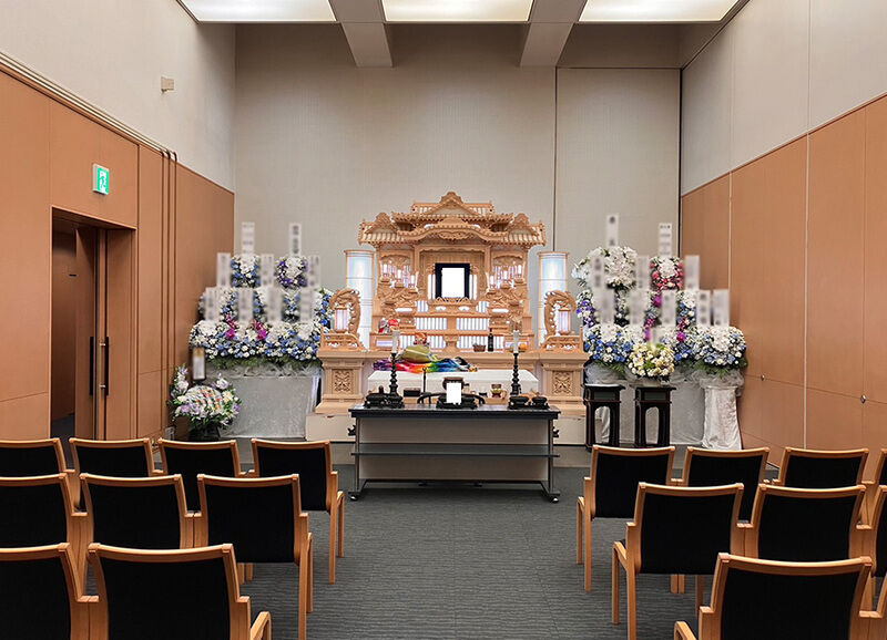 葬儀事例: 越谷市斎場での二日葬