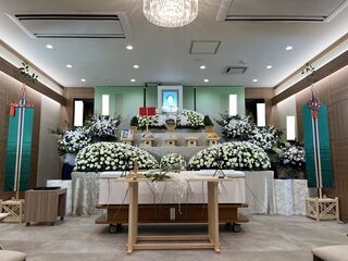 落合斎場での12名の一般葬の事例