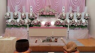 山水閣2Fでの一日葬