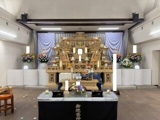 思い出の里会館にて一日葬