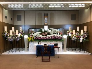 北斎場中式場での一日葬、家族葬プラン45でのお葬儀実例