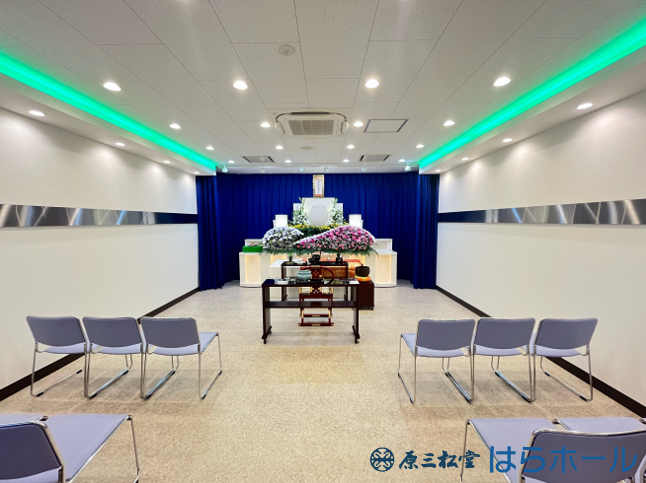葬儀事例: 原三松堂はらホールにて7名程度の家族葬（戻り初七日法要）