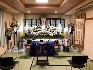 北斎場限定家族葬プラン、小式場でのお葬儀実例