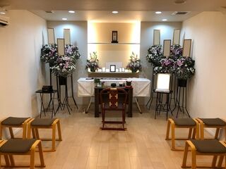 山葬家族葬ホールでの一日葬、火葬式プランのお葬儀実例