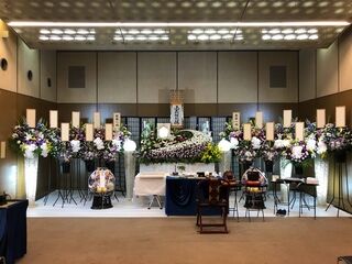 北斎場中式場、家族葬プラン30での一般葬