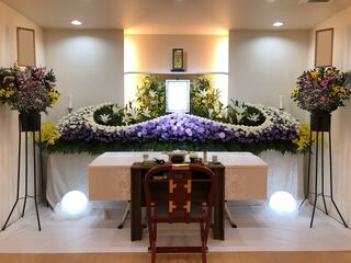 山葬家族葬ホール、ホール限定家族葬プラン50での家族葬