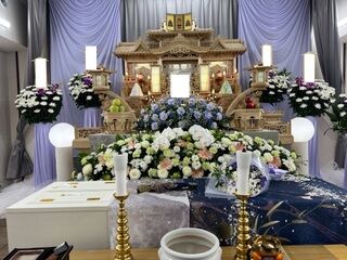 思い出の里会館にて一日葬