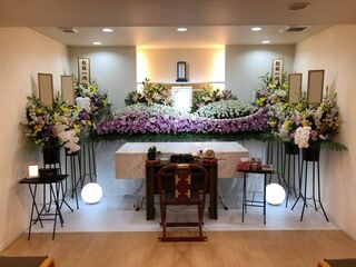 山葬家族葬ホール、ホール限定家族葬プラン40での家族葬