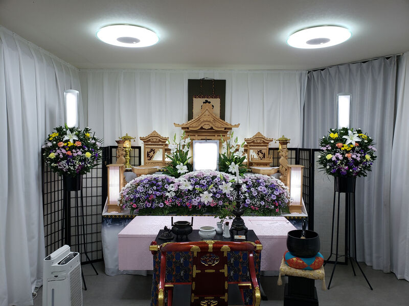 葬儀事例: 当社提携会館にて一日葬