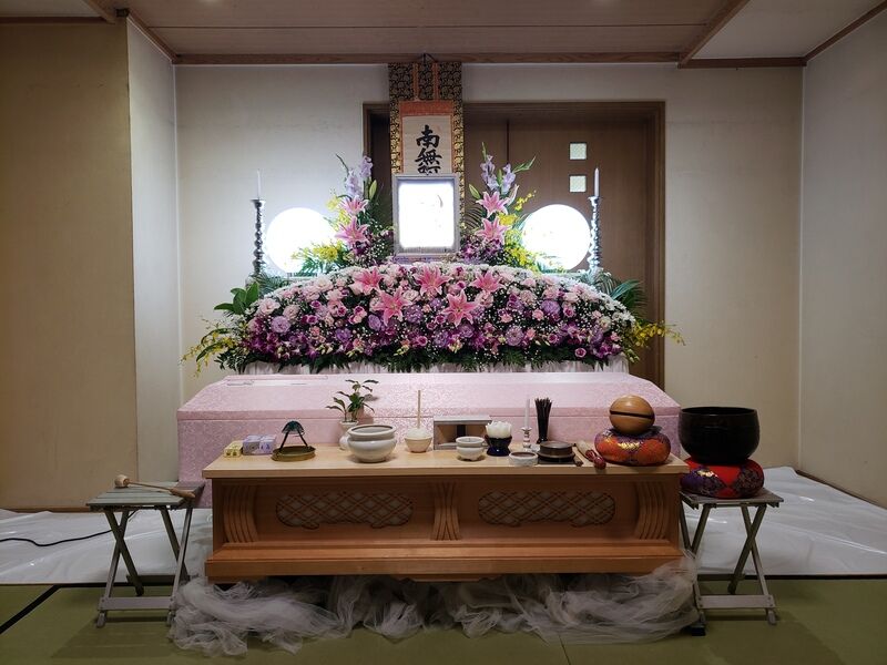 葬儀事例: 北斎場小式場にて家族葬