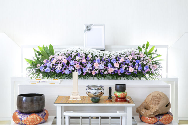 葬儀事例: 府中の森市民聖苑1日間　14名での1日葬の事例