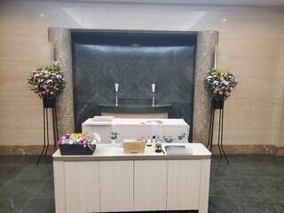 箕面市立聖苑での火葬式