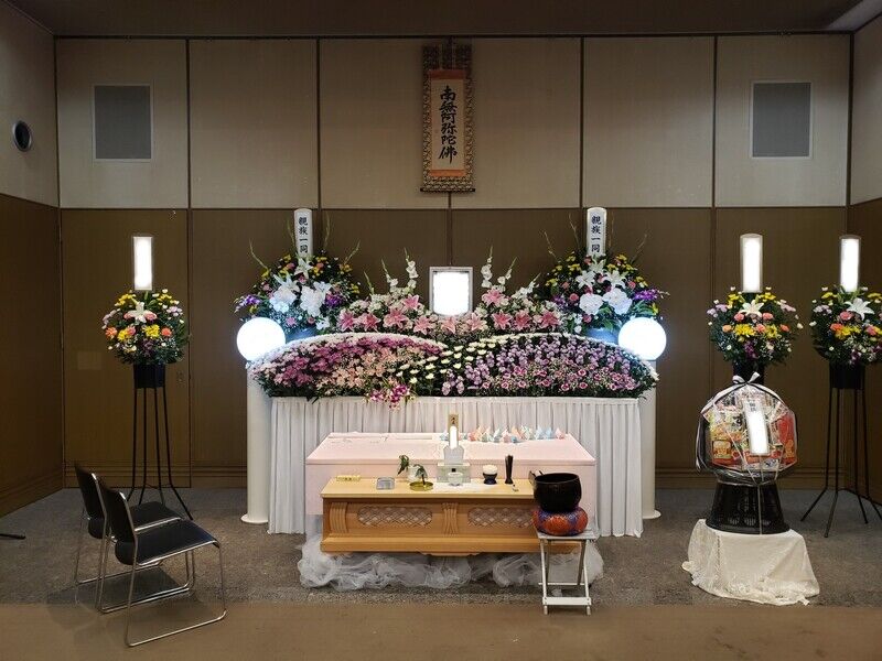 葬儀事例: 大阪市立北斎場中式場での家族葬