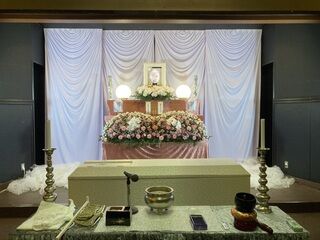 八王子市斎場第2式場にて1日葬