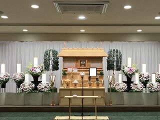 篠崎葬祭殿にて神道での一日葬