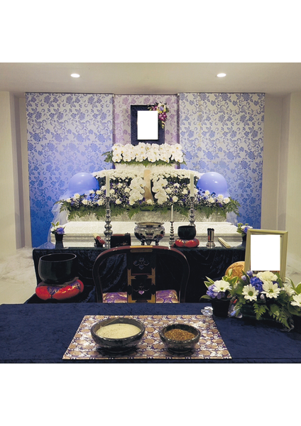 葬儀事例: 多門メモリアルのお花で見送る家族葬１日プラン