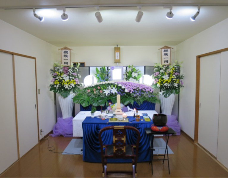 葬儀事例: 大阪市北区 国分寺会館での家族葬