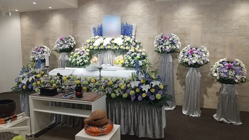 葬儀事例: 家族葬 生花祭壇