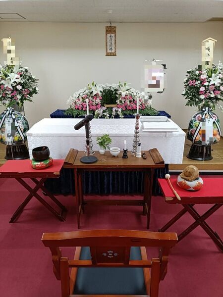葬儀事例: 大和高田市営斎場にてシンプルな家族葬