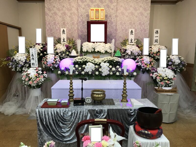 葬儀事例: 多聞院式場での家族葬（１日葬）