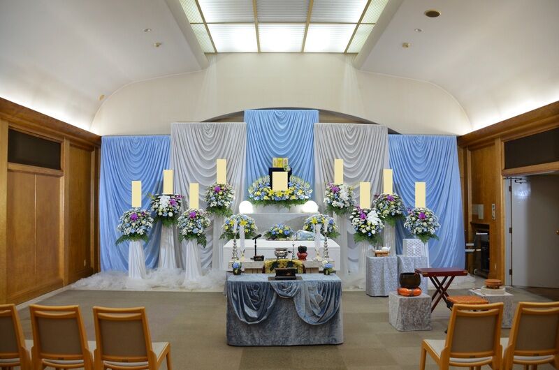 葬儀事例: 相模原市営斎場 小式場にて一日葬