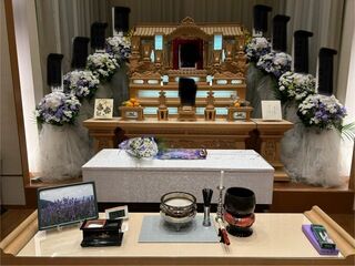 川越市斎場で16人の無宗教葬儀