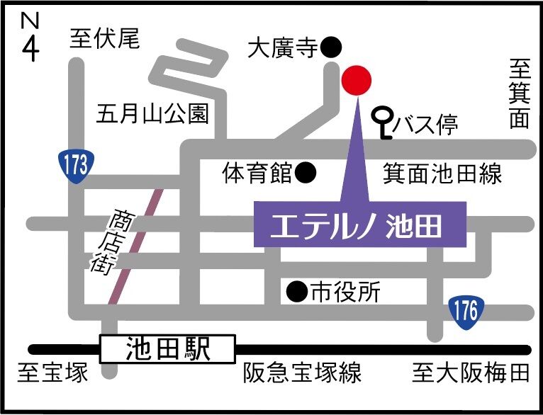 エテルノ池田 周辺地図