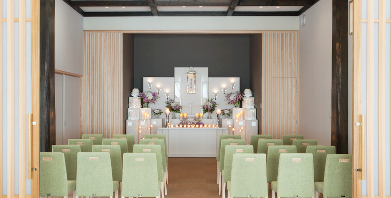 天童会館つつじ 通夜室