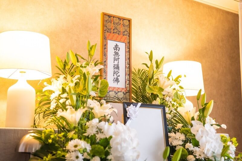 家族葬ホールひより竹末 祭壇ＵＰ