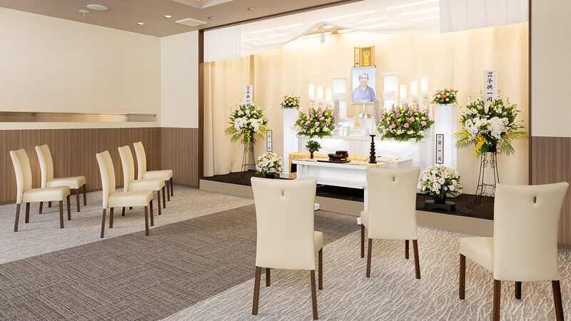 愛昇殿レクストの杜 柏森 ご家族でゆっくりと過ごせる、落ち着いた家族葬ホール