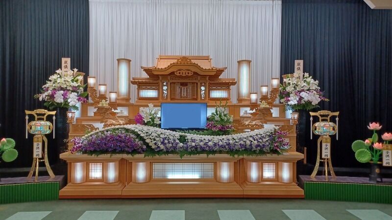 小さなお葬式 柏原ホール 祭壇 (2)