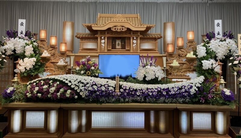 小さなお葬式 柏原ホール 祭壇 (1)