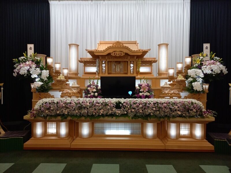 小さなお葬式 柏原ホール 祭壇 (3)
