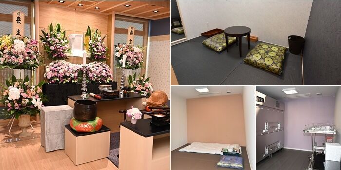 コンパクト葬の天国社典礼館 典礼館内装・安置室対面・非対面
