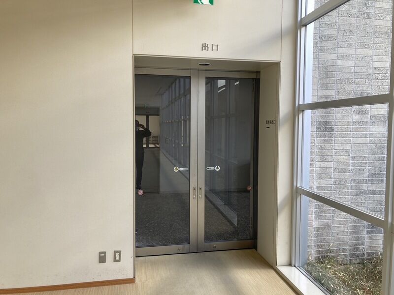 印西斎場 収骨室前出入口