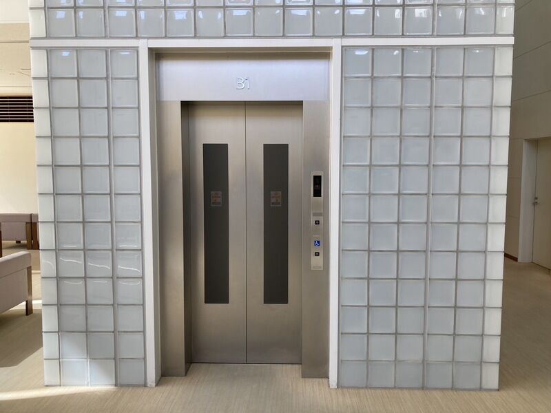印西斎場 控室前エレベーター