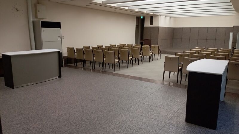 横浜市南部斎場 式場受付