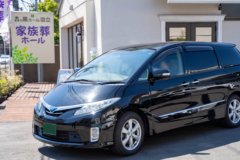 森の風ホール国立 出棺