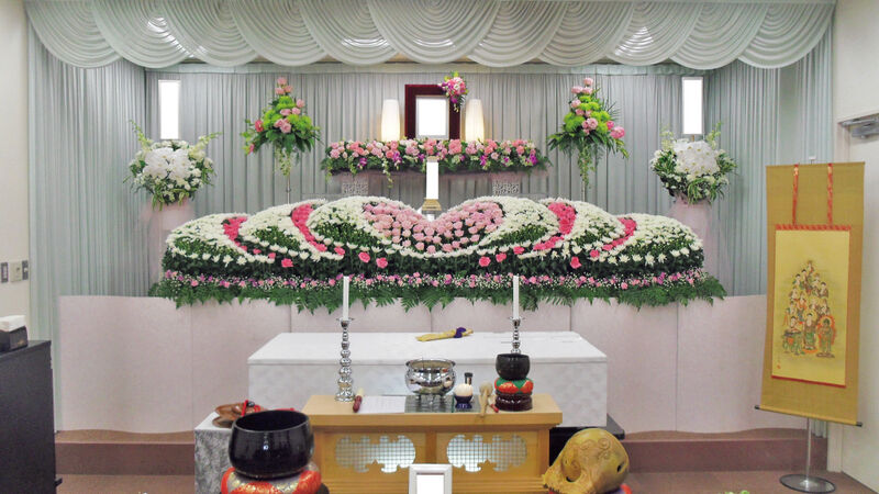 家族葬生花祭壇