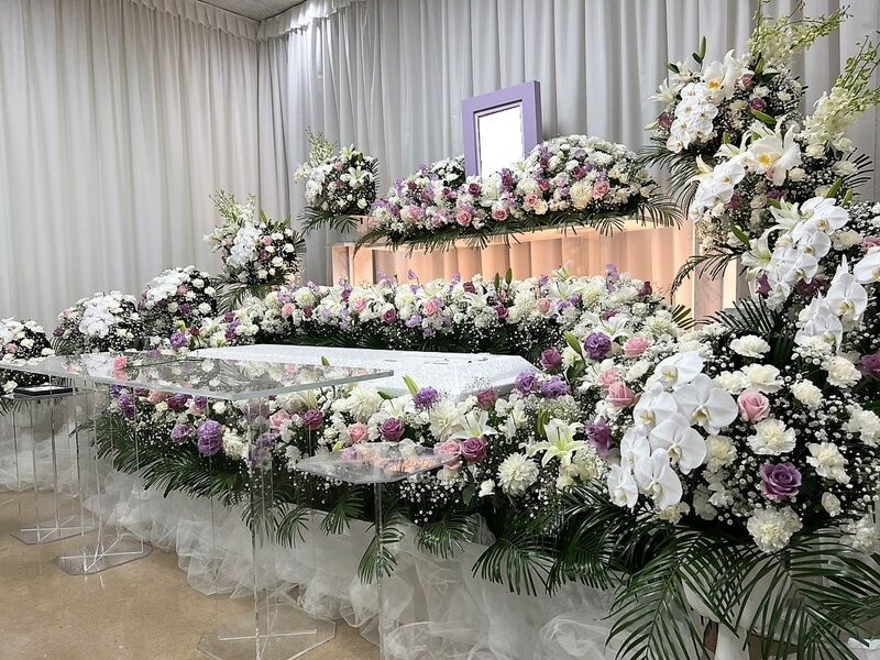 町屋斎場　オーダーメイド花祭壇