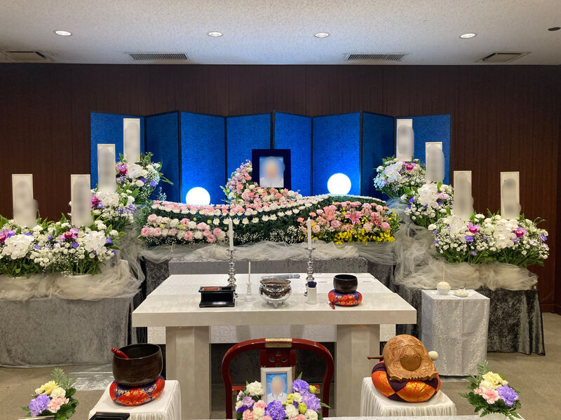 弊社プラン実際の花祭壇