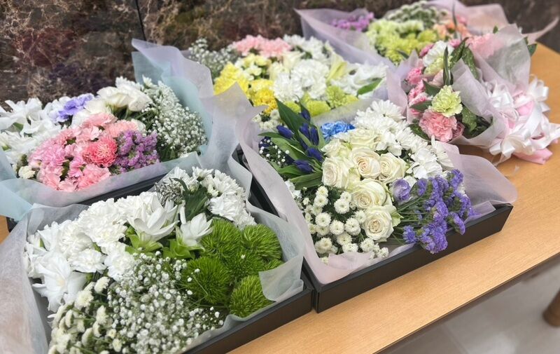 火葬式、お別れ花