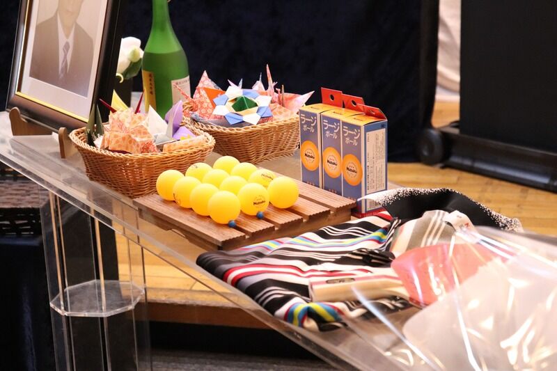 卓球がお好きだった故人様