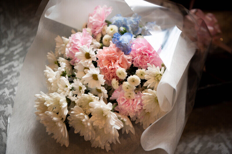 お花をしっかりとあげて