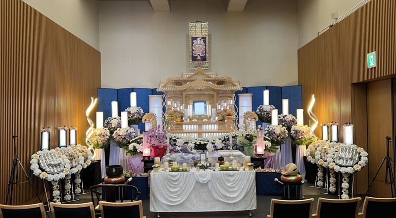 越谷市斎場　親族葬25名