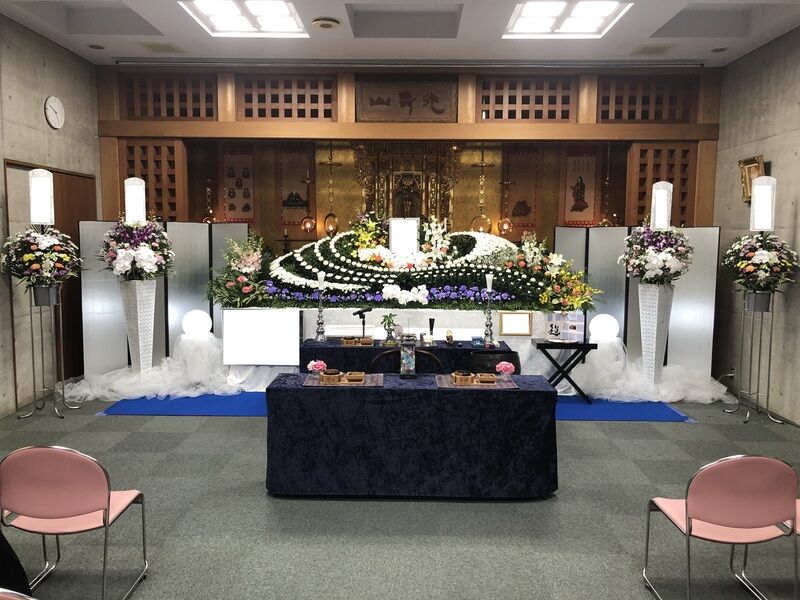 寺院会館でのお式